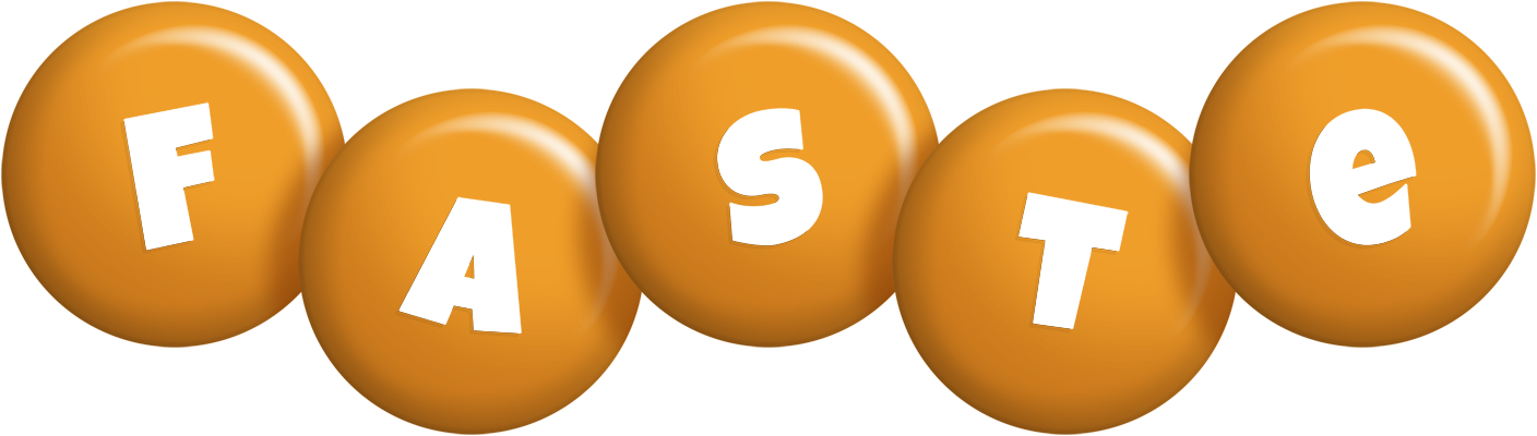 Faste candy-orange logo