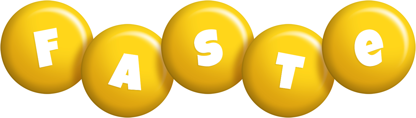 Faste candy-yellow logo