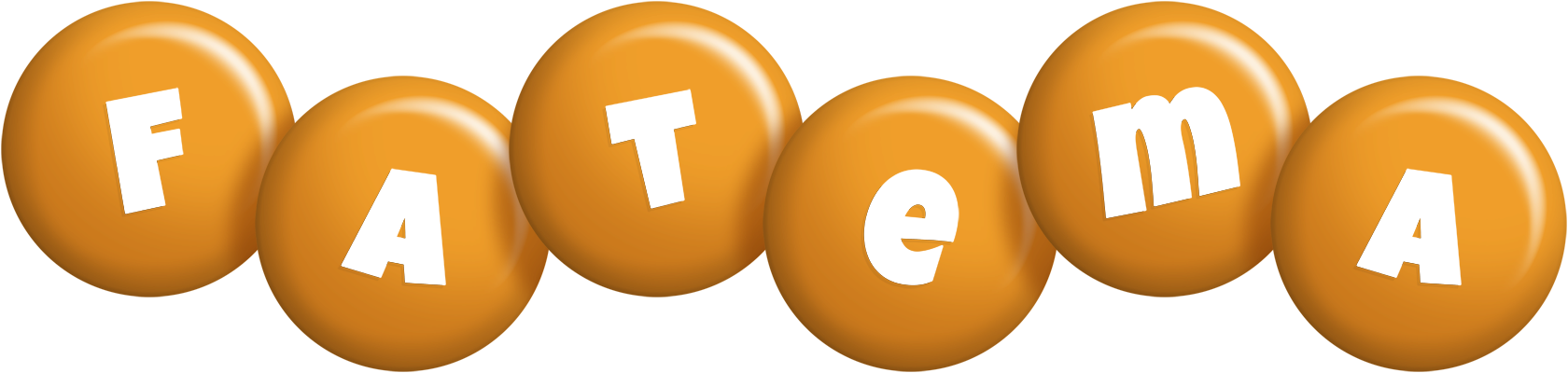 Fatema candy-orange logo