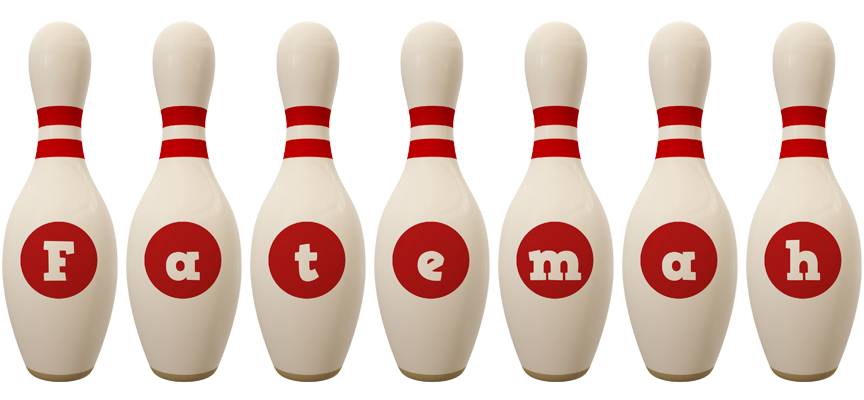 Fatemah bowling-pin logo