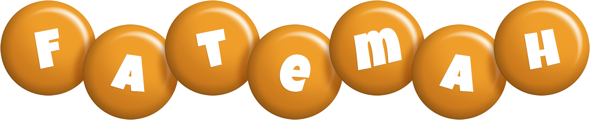 Fatemah candy-orange logo