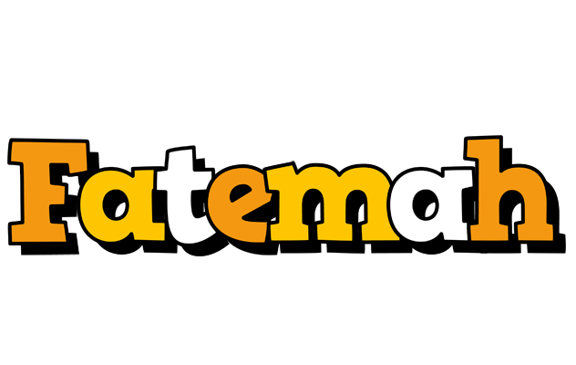 Fatemah cartoon logo