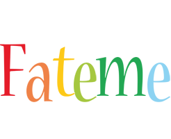 Fateme birthday logo