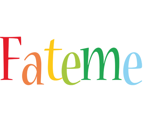 Fateme birthday logo