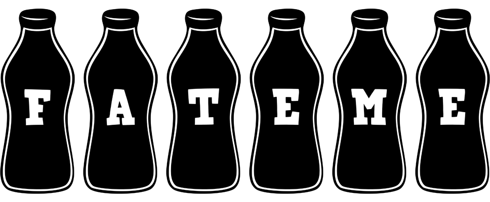 Fateme bottle logo