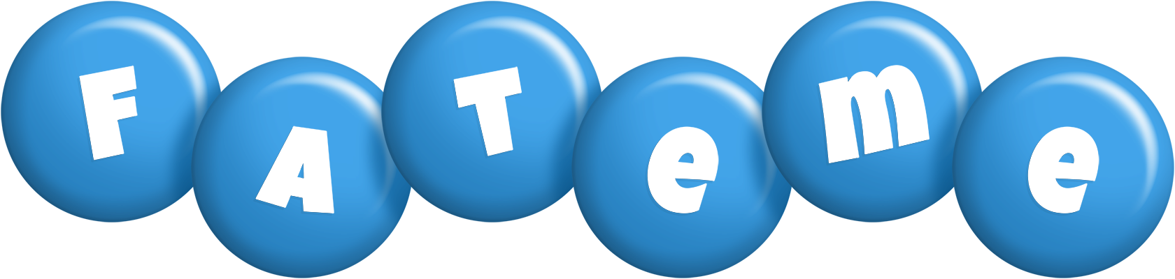 Fateme candy-blue logo