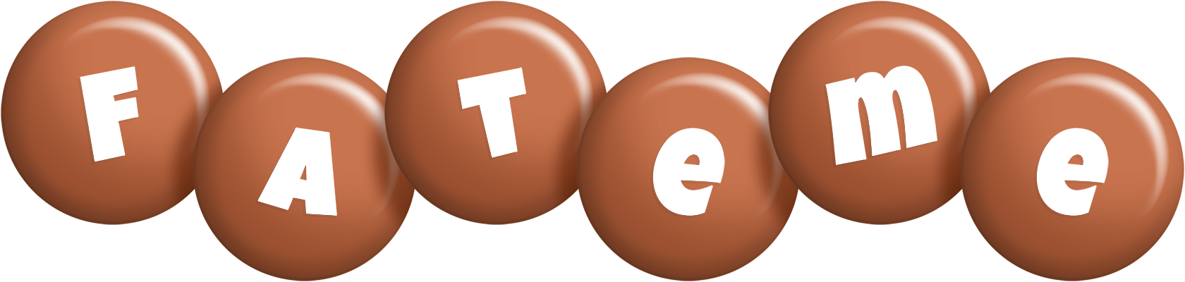 Fateme candy-brown logo