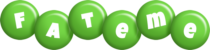 Fateme candy-green logo