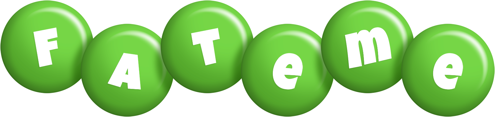 Fateme candy-green logo