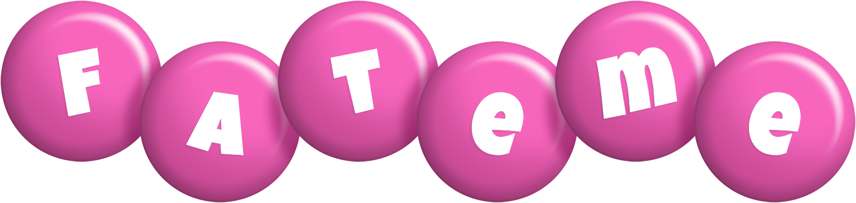 Fateme candy-pink logo