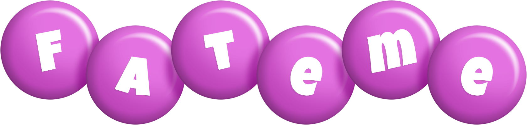 Fateme candy-purple logo