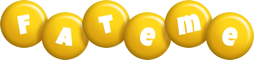 Fateme candy-yellow logo