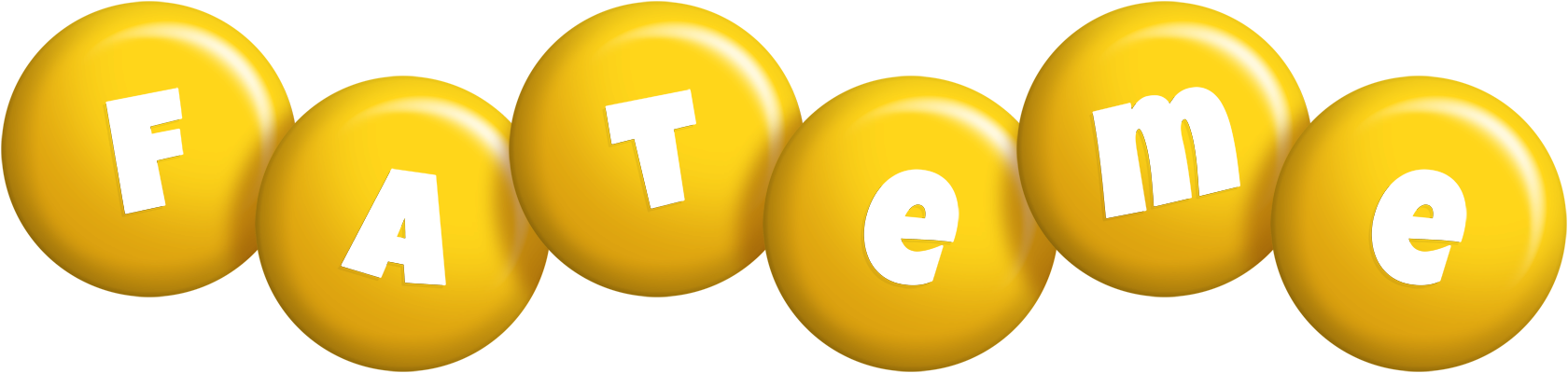 Fateme candy-yellow logo