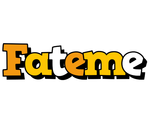 Fateme cartoon logo
