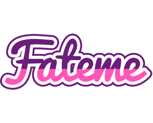 Fateme cheerful logo