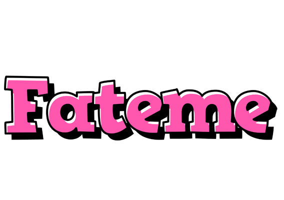 Fateme girlish logo
