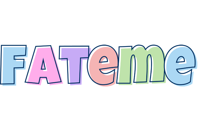 Fateme pastel logo