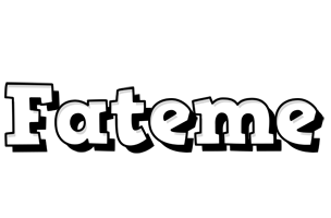 Fateme snowing logo