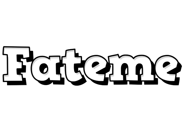 Fateme snowing logo