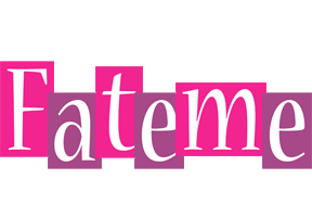 Fateme whine logo