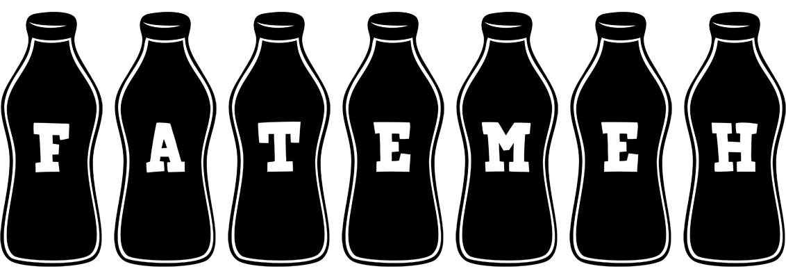 Fatemeh bottle logo