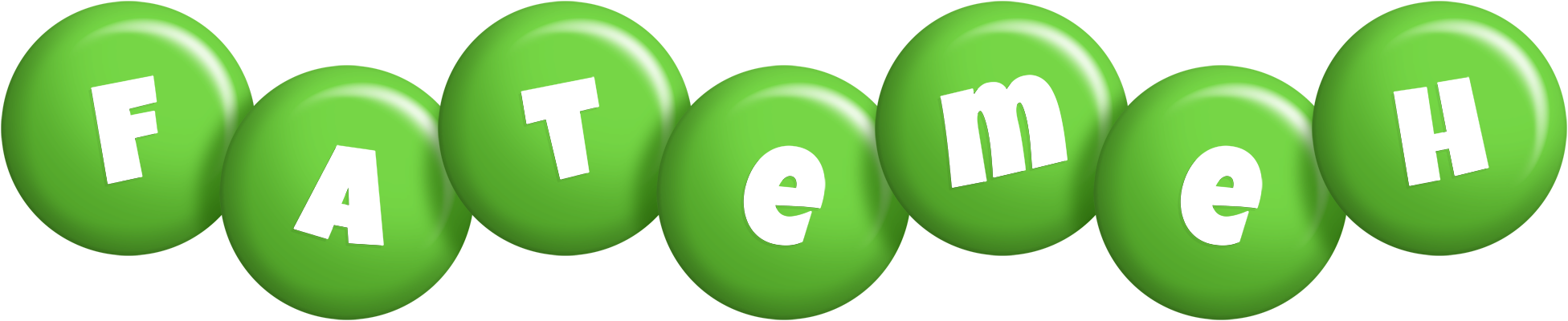 Fatemeh candy-green logo