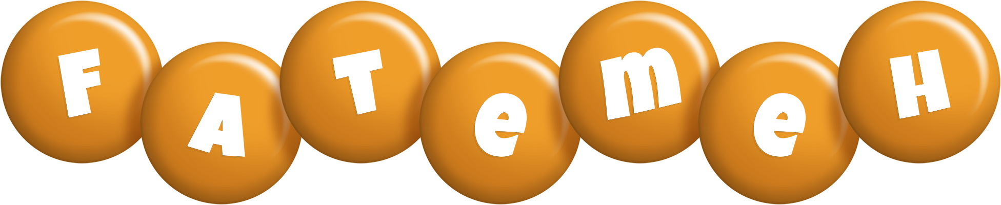 Fatemeh candy-orange logo