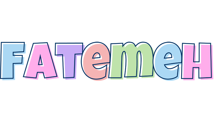 Fatemeh pastel logo