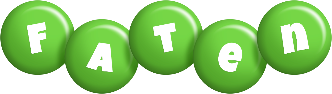 Faten candy-green logo