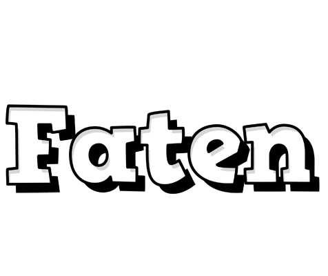 Faten snowing logo