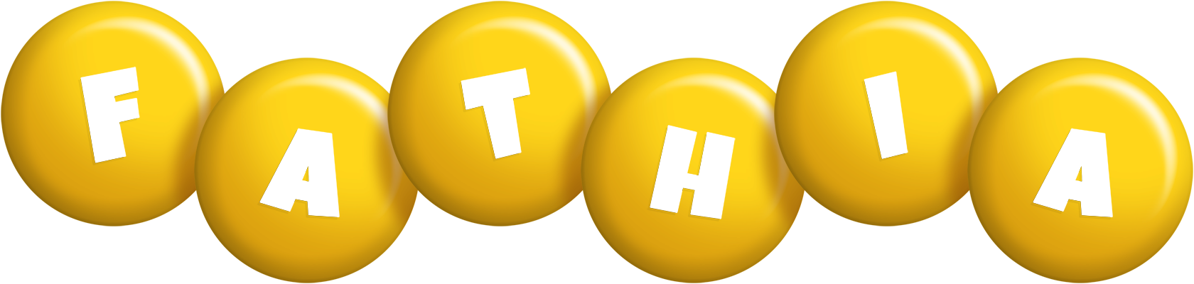 Fathia candy-yellow logo
