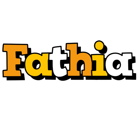 Fathia cartoon logo