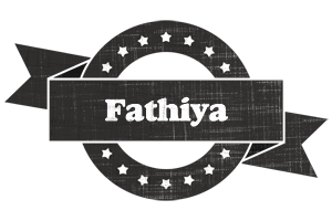 Fathiya grunge logo