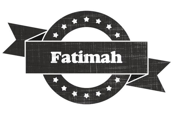 Fatimah grunge logo