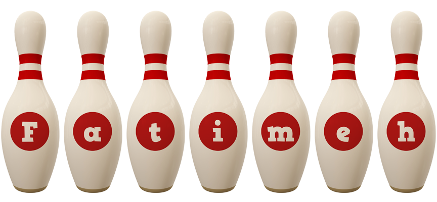 Fatimeh bowling-pin logo