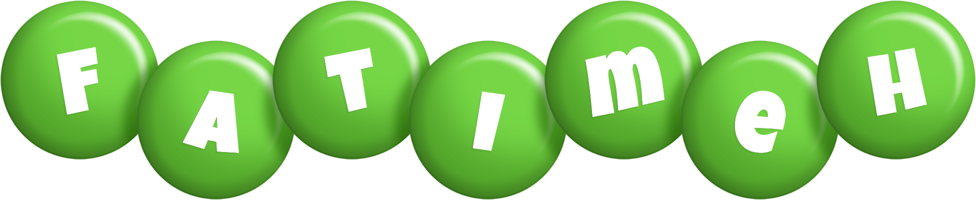 Fatimeh candy-green logo