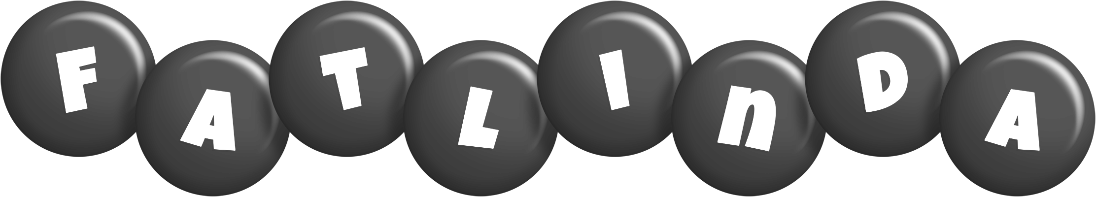Fatlinda candy-black logo