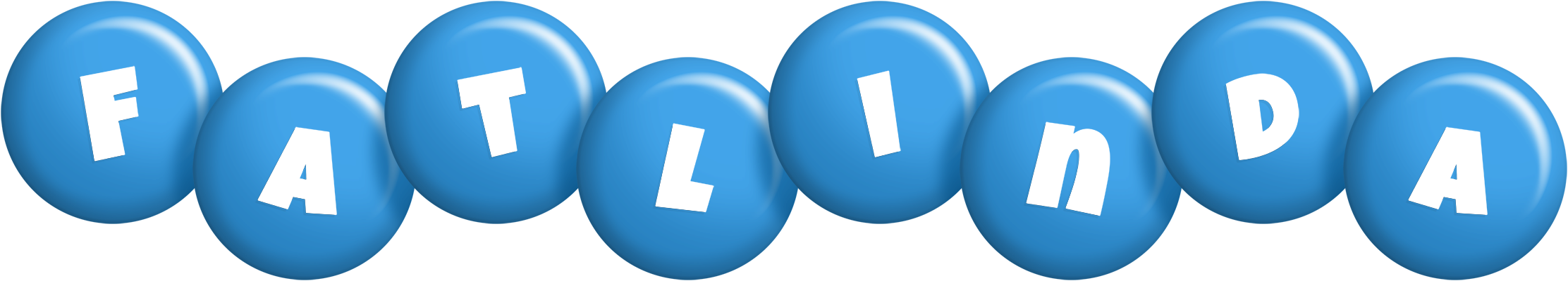 Fatlinda candy-blue logo