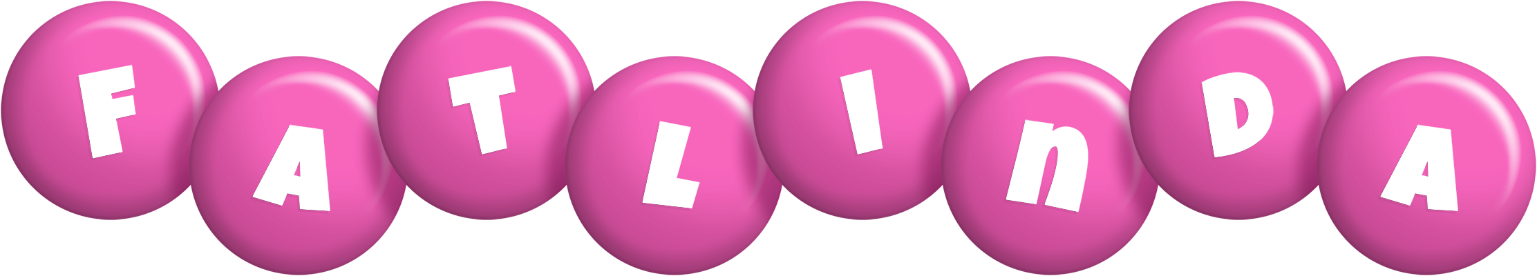 Fatlinda candy-pink logo