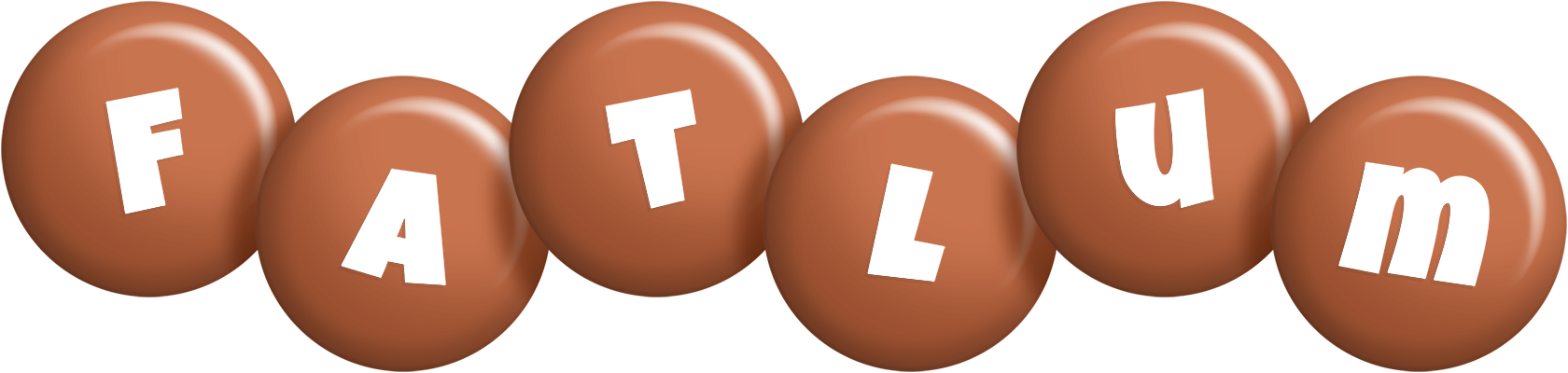 Fatlum candy-brown logo