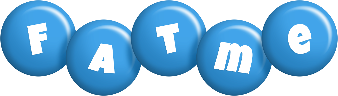 Fatme candy-blue logo