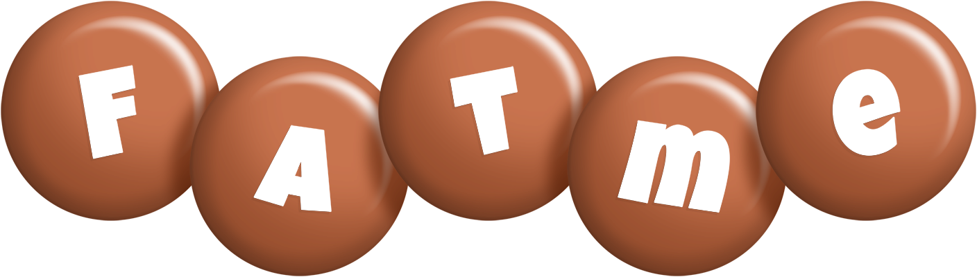 Fatme candy-brown logo