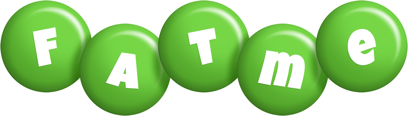 Fatme candy-green logo