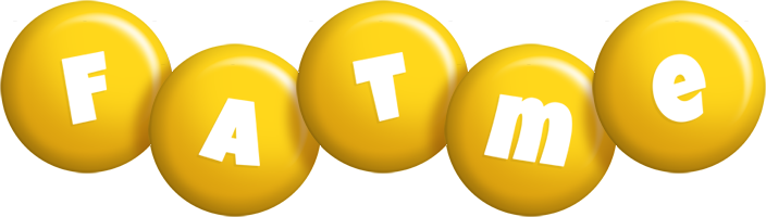 Fatme candy-yellow logo