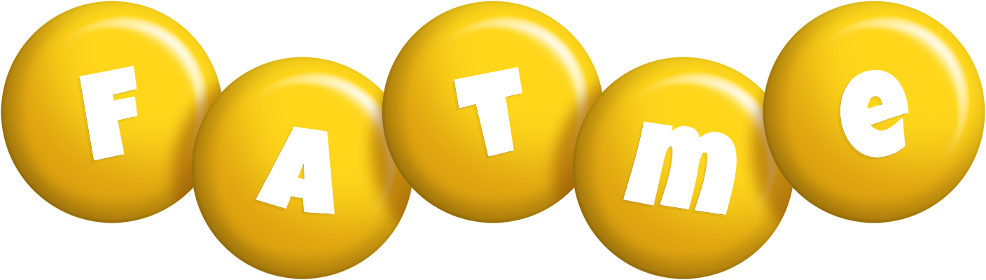 Fatme candy-yellow logo