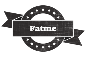Fatme grunge logo