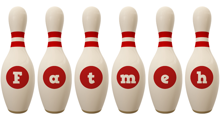 Fatmeh bowling-pin logo