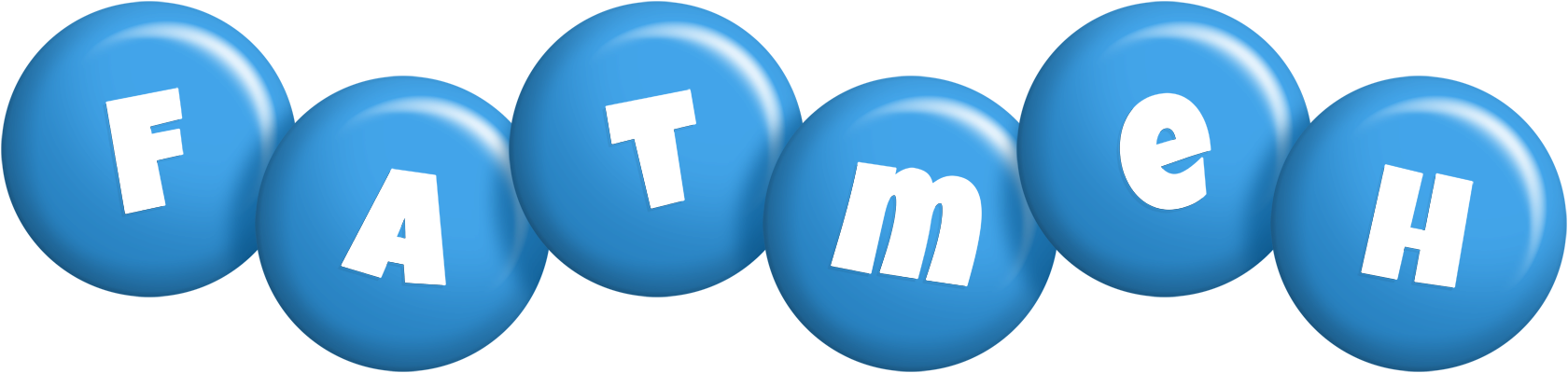 Fatmeh candy-blue logo