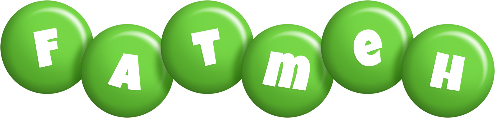 Fatmeh candy-green logo