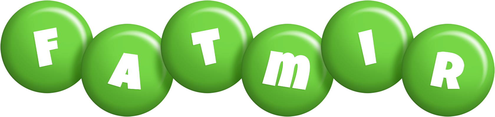 Fatmir candy-green logo